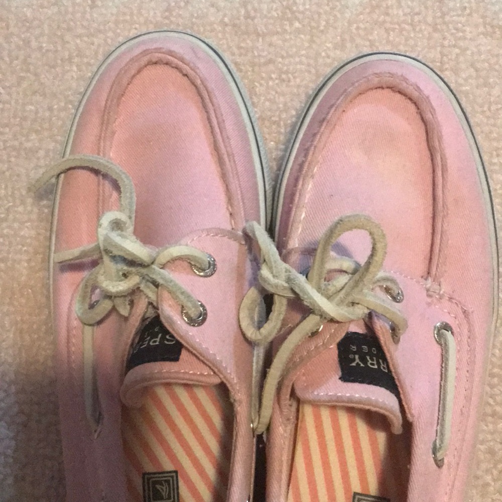 Pink Sperry Loafers